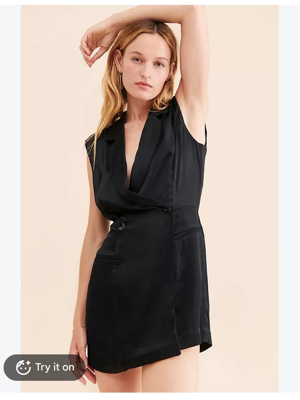 Anthropologie Blazer Romper in Black